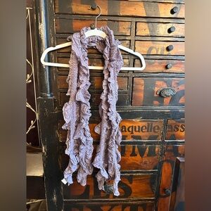 Lavender Ruffled Scarf